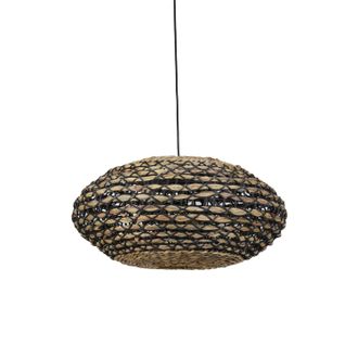 Light & Living L&aacute;mpara Colgante - Tripoli - Negro - Rotan - E27 - Light&living