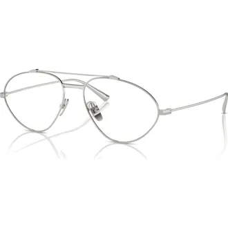 Ferrari 58mm Irregular optical glasses in Silver at Nordstrom