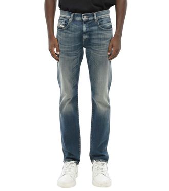 Diesel Blue Slim Mid Rise Jeans