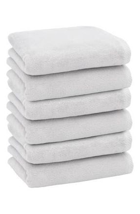 Linum Home Textiles 6-Pack Ediree Cotton Hand Towel Set in Silver at Nordstrom Rack