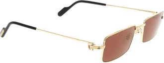 Cartier Frameloze Zonnebril - unisex - Zonnebrillen - Geel - ONE Size - Accessoires