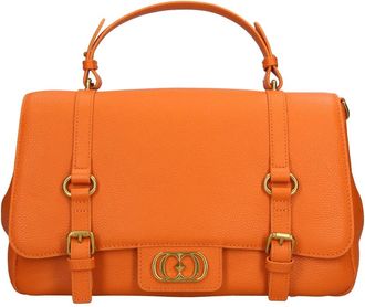 La Carrie Atena Grote Tas - Dames - Handtassen - Oranje - ONE Size - Leer - Tassen