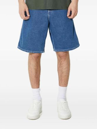 Carhartt Work in Progress logo-patch shorts - men - Cotton/Polyester/Cotton - 32 - Blue
