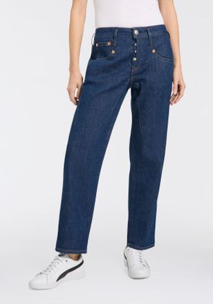 Herrlicher Boyfriend-Jeans HERRLICHER Shyra Tap Denim, Damen, Gr. 26, N-Gr, blau (raw), Denim/Jeans, Obermaterial: 48% Baumwolle, 21% Polyester, 20% Viskose, 10%