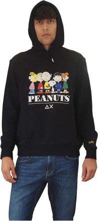 Sun 68 Peanuts Graphic Hoodie - Heren - Hoodies - Zwart - S - Hoodies & sweatvesten