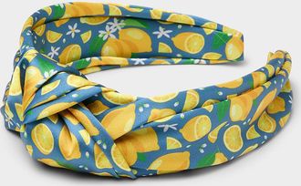 Simons Womens Lemon knotted headband
