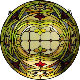 Chloe Lighting Tiffany-glass Float Design Window Panel 24