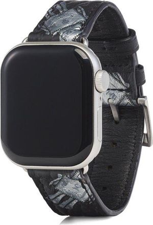 MCM 38-41mm Apple Watch Band in Rabot Rabot Visetos in Black at Nordstrom