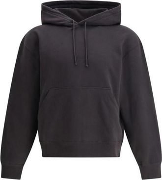 Saint Laurent Gezellig Logo Hoodie - Heren - Hoodies - Zwart - M - Katoen - Hoodies & sweatvesten