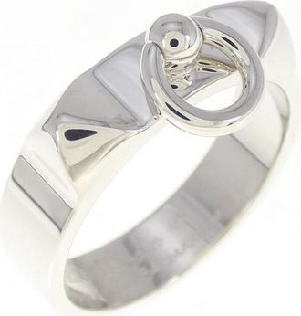 Hermès Silver Cyan Silver 925 Band Ring (Pre-Owned)