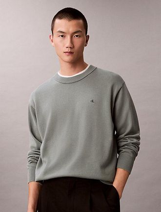 Calvin Klein Jersey Holgado De Algod&oacute;n Con Monograma
