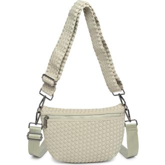 Sol and Selene Ethereal - Woven Neoprene Crossbody Bag in Sage at Nordstrom