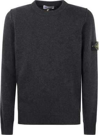 Stone Island Truien & Vesten, Heren, Grijs, S, Wol, Trui met ronde hals