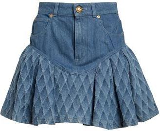 Balmain BOTTOMWEAR - Denim skirts on YOOX.COM