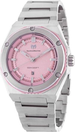 Technomarine Coral Quartz Pink Dial Ladies Watch TM-416042