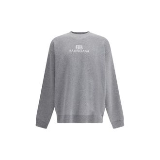 Balenciaga Gray Cotton Mens Sweatshirt