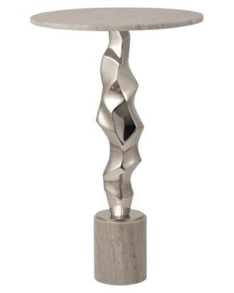 Sagebrook Home 25In Kashon Marble Top Table