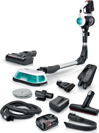 Bosch Bss712xhyg Aspiradora De Pie Y Escoba El&eacute;ctrica Aspiradora Escoba 2 En 1 Bater&iacute;a Secar Hepa Sin Bolsa 0,3 L Color Aguamarina, Negro, Plata, Blanco 2,5