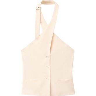 Mango Mariana Vest in Ecru at Nordstrom, Size X-Small