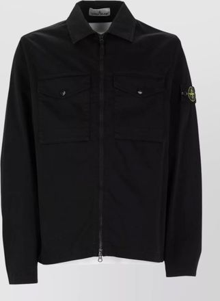 Stone Island regular-fit cotton shirt jacket