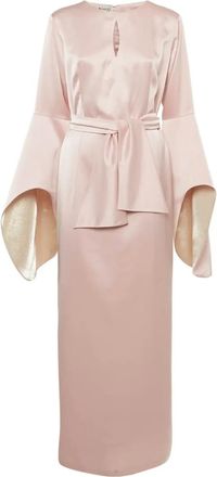 Baruni Abito lungo con cintura - Rosa