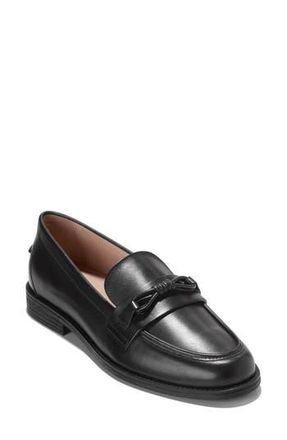 Cole Haan Stassi Bow Loafer in Black Leather at Nordstrom Rack, Size 6