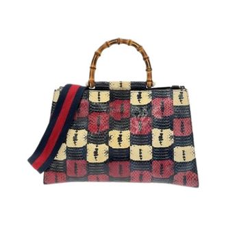 Gucci Pre-owned Handbags, female, Multicolor, Size: ONE SIZE Pre-owned Nymphaea Leather Handbag