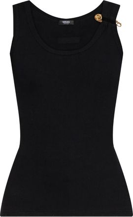 Versace Canotta con decorazione - Nero