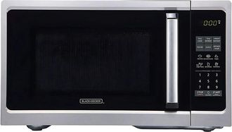 Black+Decker 900-Watt Microwave Oven Stainless Accents