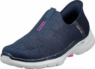 Skechers Womens Go Walk 6 Slip-Ins In Navy