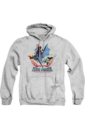 Gildan Justice League of America Team Power Adult Pull Over Hoodie / Hooded Sweatshirt