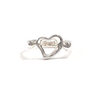 Tiffany & Co. Open Heart Silver Silver 925 Band Ring (Pre-Owned)