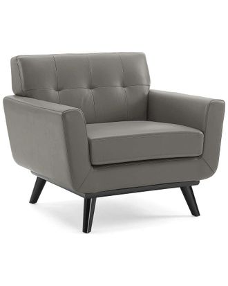 ModWay Engage Top-Grain Leather Living Room Lounge Chair
