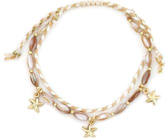 Panacea Starfish Charm Bracelet in Ivory at Nordstrom
