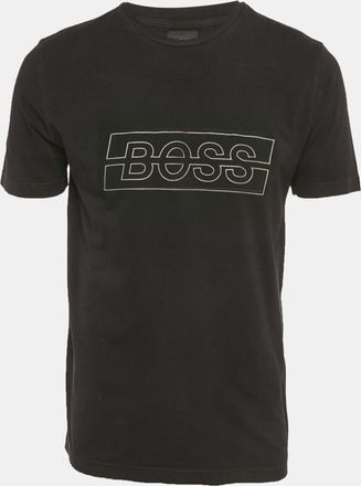 HUGO BOSS Boss By Hugo Boss Black Logo Print Jersey T-Shirt