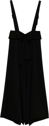 Yohji Yamamoto Jurk met gedrapeerd detail - Zwart