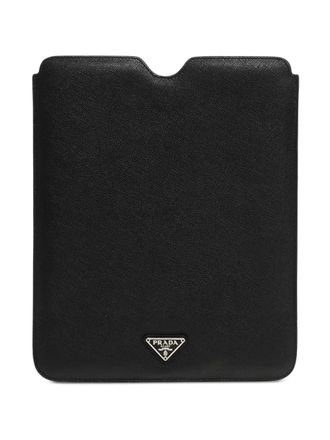 Prada Saffiano leather Ipad case - Black