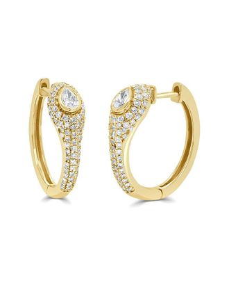 Sabrina Designs 14K 0.76 Ct. Tw. Diamond Huggie Earrings