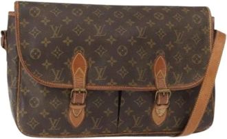 Louis Vuitton Pre-owned Cross Body Bags, female, Brown, Size: ONE SIZE Pre-owned Canvas Cross Body Bag