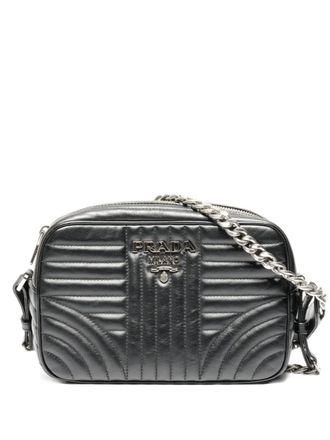 Prada 2010-2020s Diagram chain-strap shoulder bag - Black