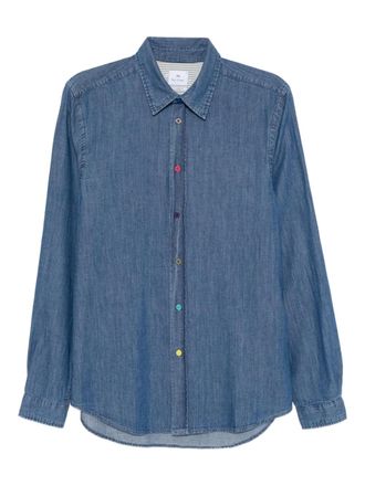 Paul Smith denim shirt - men - Organic Cotton - M - Blue