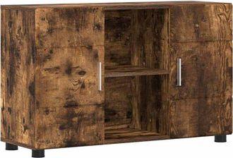 vidaXL Aparador Con Estante Roble Ahumado 88,5 X 30,5 X 55,5 Cm Vidaxl