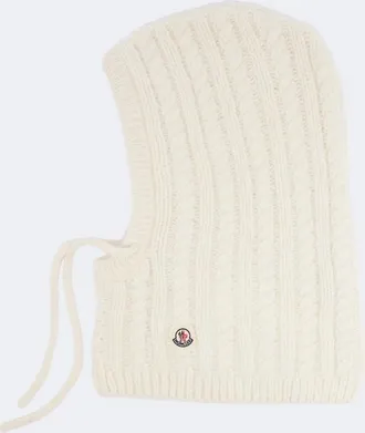 Moncler Cable-knit alpaca and wool-blend balaclava