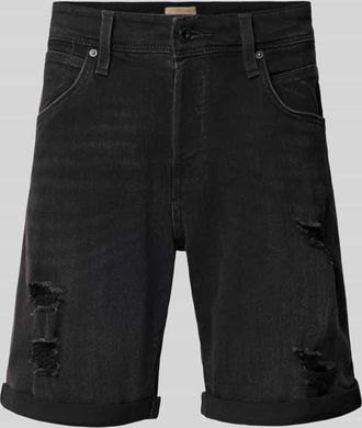 Jack & Jones Jack & Jones Jeansshorts mit Umschlag Modell RICK in Black, Gr&ouml;&szlig;e XXL