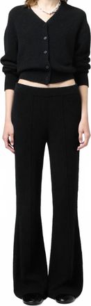 Guest In Residence Boucle Flare Pants In Black