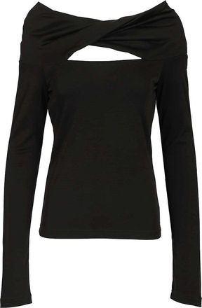 Max Mara Orafo Off-Shoulder Top In Virgin Wool