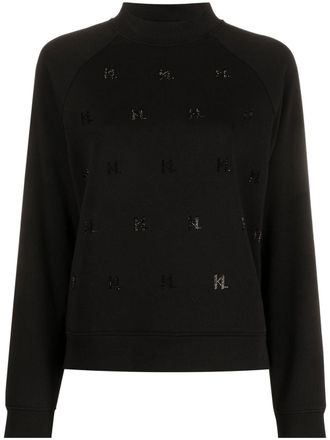 Karl Lagerfeld Felpa con strass - Nero