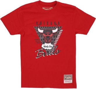 Mitchell & Ness NBA Final Seconds Tee Hardwood Classics Chibul - Heren - Fitness - Rood - L - Katoen - Fitness