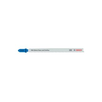 Bosch 25 Hojas De Sierra De Calar Pro Metal Pipes And Profiles T321af (para Tubos Y Perfiles De Metal, Chapa De Acero, Longitud 132 Mm, Accesorio Profesiona