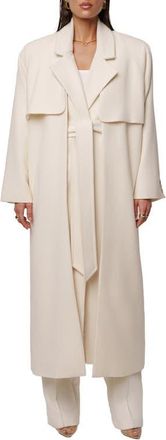 JLUXLABEL Cloud Woven Coat in Ivory at Nordstrom, Size Large